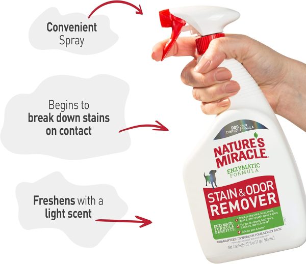 Nature's Miracle Dog Stain and Odor Remover, Everyday Mess Enzymatic Formula, 32 fl oz - Image 7