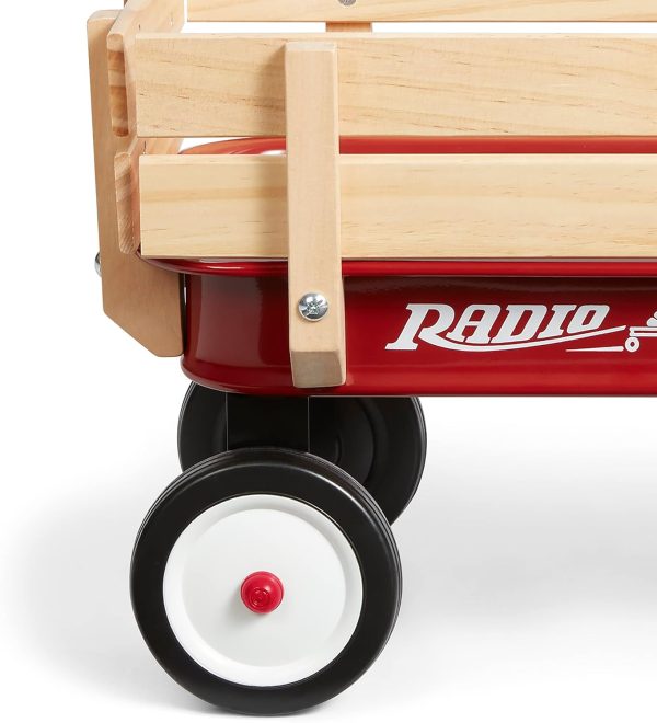 Radio Flyer My 1st Steel & Wood Toy Wagon with Teddy Bear, 19" Long Toy Wagon for Kids 1.5+ - Image 8