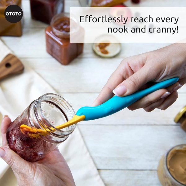 OTOTO Splatypus Jar Spatula for Scooping and Scraping - Unique Fun Cooking Kitchen Gadgets for Foodies - BPA-free & 100% Food Safe - Crepe Spreader - Image 4