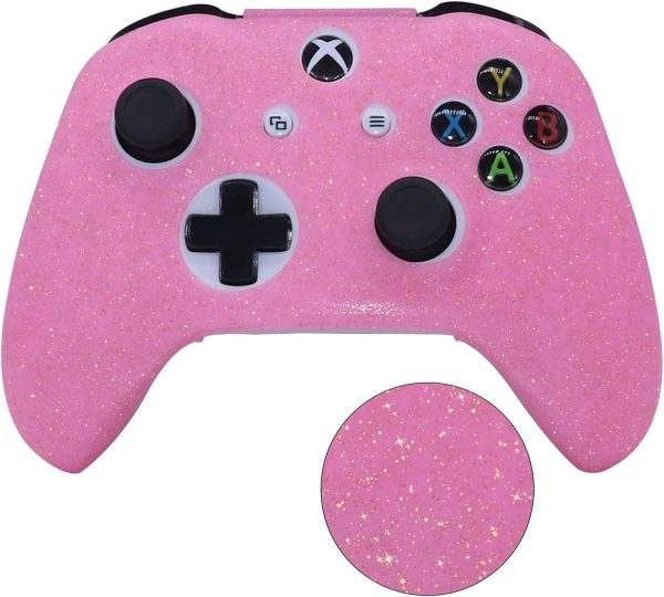 ROTOMOON Glitter Silicone Controller Skins for Xbox One with 8 Thumb Grips, Sweat-Proof Anti-Slip Controller Cover Skin Protector Compatible with Xbox One S/X Controller - Image 2