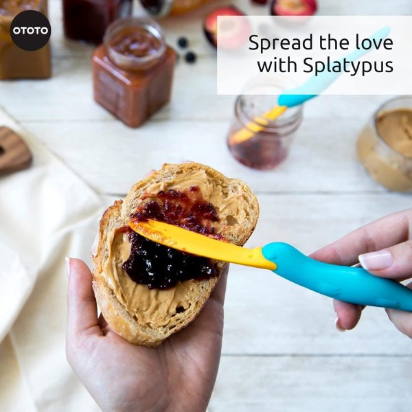 OTOTO Splatypus Jar Spatula for Scooping and Scraping - Unique Fun Cooking Kitchen Gadgets for Foodies - BPA-free & 100% Food Safe - Crepe Spreader - Image 5