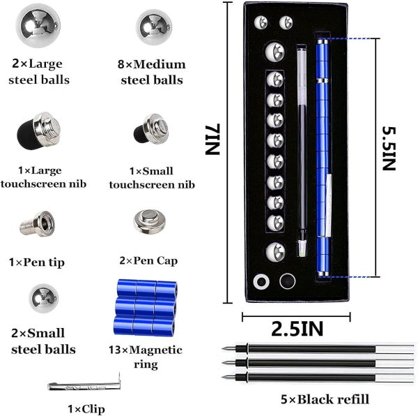 Magnetic Fidget Pen Toys for Teens- Unique Birthday Gifts for Young Men Fun Gifts for Teenage Boys Novelty Christmas Stocking Fillers Gadget for 8 10 11 12 13 14 15 Year Old Boy Engineer Gifts - Image 6