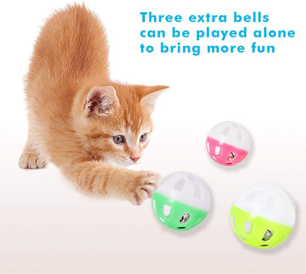 UPSKY Cat Toy Roller 3-Level Turntable Cat Toys Balls with Six Colorful Balls Interactive Kitten Fun Mental Physical Exercise Puzzle Kitten Toys - Image 5