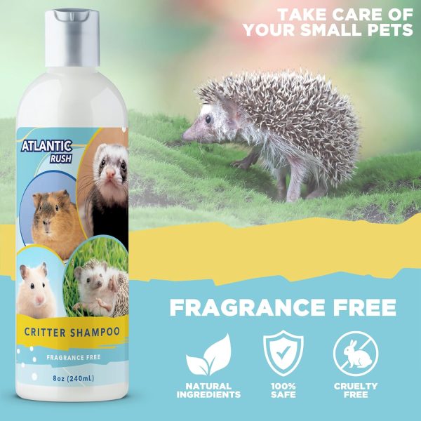 Critter Shampoo for Small Pets - 8oz Small Animal Fragrance Free Shampoo - Pet Shampoo for Small Critters Including Ferrets, Guinea Pigs, Rabbits, Hedgehogs, Hamsters & Sugar Gliders - Image 7