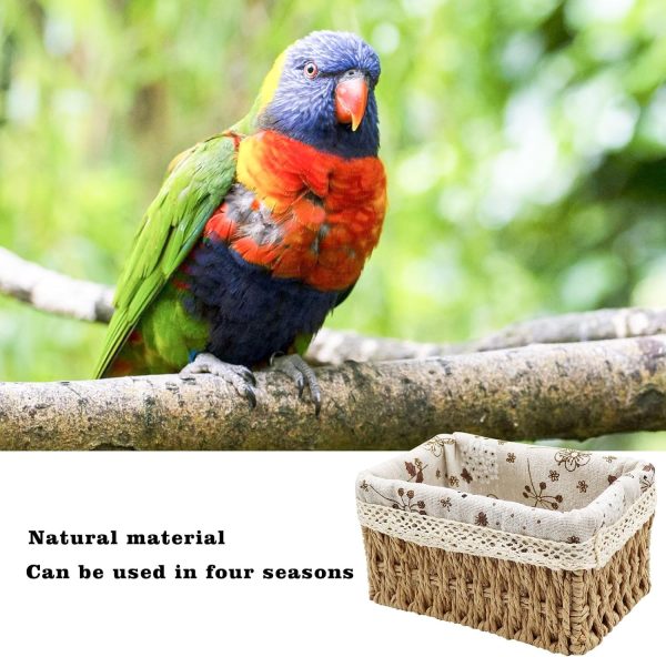 Bird Nest, Parrot House, Bird Parrot Hammock, Bird Bed, Small Animals House, Birdcage Accessories, Suitable for Birds Parrots Parakeets Cockatiels Lovebird 7.1 × 4.7 × 3.9 Inches - Image 3