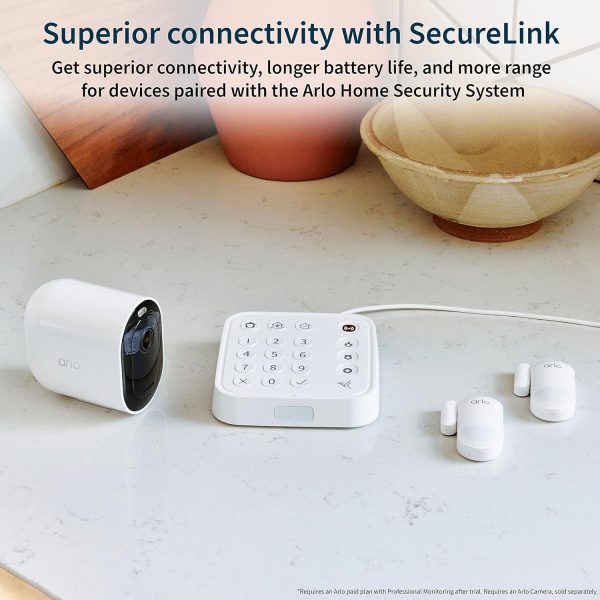 Arlo Home Security System - Alarm System with Wired Keypad Sensor Hub, 5 8-in-1 Sensors & Yard Sign - No Contract Required - DIY Installation - White, SS1501 - Image 10