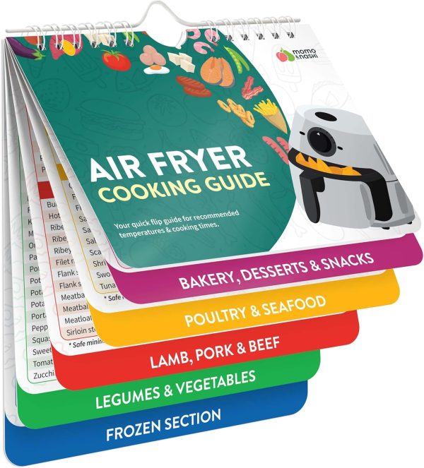 Air Fryer Cheat Sheet Magnets Cooking Guide Booklet - Air Fryer Cookbooks - Air Fryer Liners - Air Fryers Kitchen Gifts Gadgets 2024 - Air Fryer Accessories - Air Fryer Cooking Guide Airfryer Liners