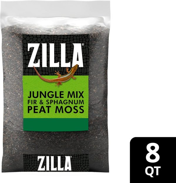 Zilla Pet Reptile Terrarium Substrate Bedding, Jungle Mix, for Frogs, Rainforest Geckos, Toads and Snakes, 8 Quart - Image 9