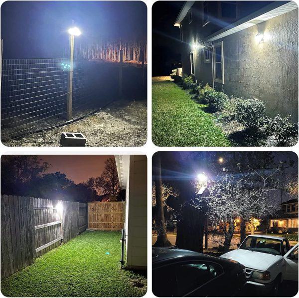 Mokot Solar Lights Outdoor, 288 LED 2800LM Solar Motion Sensor Outdoor Lights with Remote Control, 4 Heads lP65 Waterproof Solar Flood Security Lights for Outside Patio Wall -2PACK - Image 7