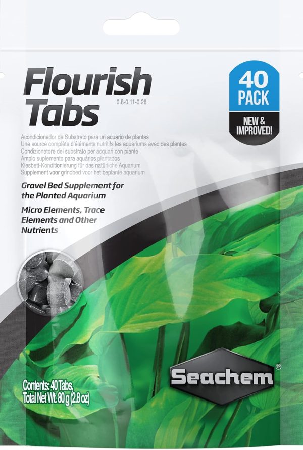 Seachem Flourish Tabs Growth Supplement - Aquatic Plant Stimulant 40 ct