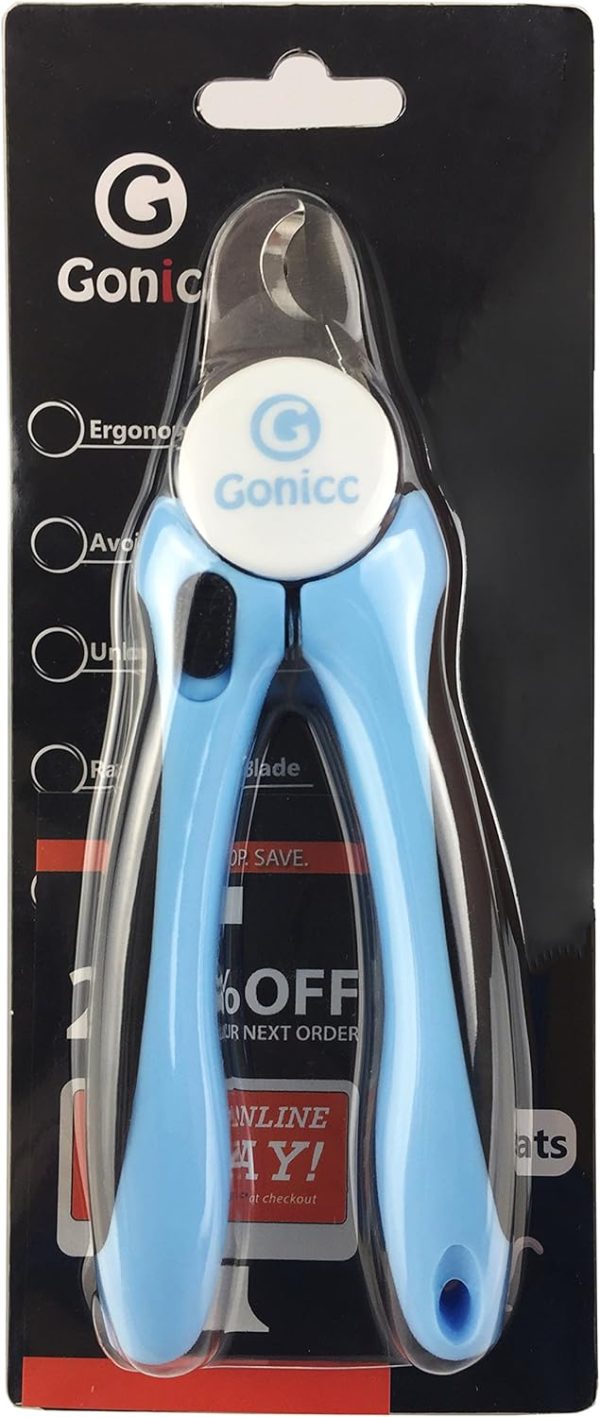 gonicc Dog & Cat Pets Nail Clippers and Trimmers - with Safety Guard to Avoid Overcutting, Free Nail File, Razor Sharp Blade - Professional Grooming Tool for Pets - Image 6