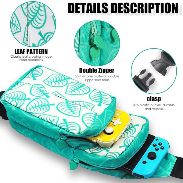 Travel bag for Nintendo Switch, Carrying Case for Nintendo Switch with Large Capacity, IP65 Waterproof for Nintendo Switch, Console, Dock, Joy-con Grip & Accessories (Turquoise Series) - Image 3