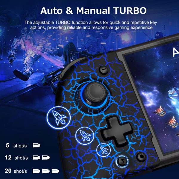 Switch Controllers for Nintendo Switch Game, Switch Wireless Pro Controller Upgrade Hall Effect Joystick, One-Piece Switch Joypad for Handheld Mode with RGB Light/Battery/Mapping - Image 7