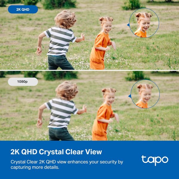 Tapo TP-Link 2K QHD Security Camera, Indoor/Outdoor, 𝟮𝟬𝟮𝟰 𝗣𝗖𝗠𝗮𝗴 𝗘𝗱𝗶𝘁𝗼𝗿'𝘀 𝗖𝗵𝗼𝗶𝗰𝗲, Color Night Vision, Free Person/Pet/Vehicle Detection, Invisible IR Mode, SD Storage, C120 - Image 2