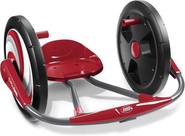 Radio Flyer Cyclone Kid's Ride On Toy, 16" Wheels, Red, Ages 3 - 7 Years