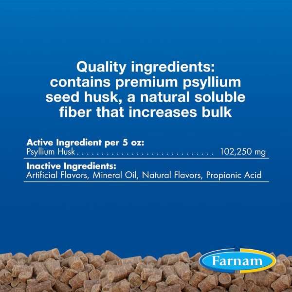 Farnam Sand Clear for Horses Natural Psyllium Crumbles, Veterinarian recommended to support the removal of sand & dirt from the ventral colon, 3 lbs., 9 scoops - Image 5