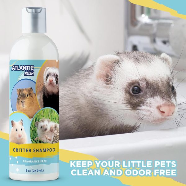 Critter Shampoo for Small Pets - 8oz Small Animal Fragrance Free Shampoo - Pet Shampoo for Small Critters Including Ferrets, Guinea Pigs, Rabbits, Hedgehogs, Hamsters & Sugar Gliders - Image 8