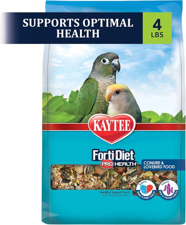 Kaytee Forti-Diet Pro Health Pet Conure & Lovebird Food, 4 lb - Image 4