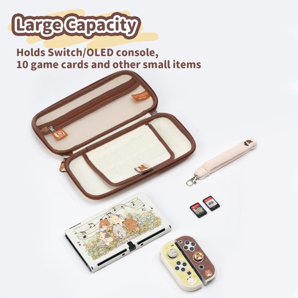 GeekShare Travel Carrying Case Compatible with Nintendo Switch/OLED,Portable Slim Case with a Removable Handle Fit Switch Console - Team Timothy - Image 2
