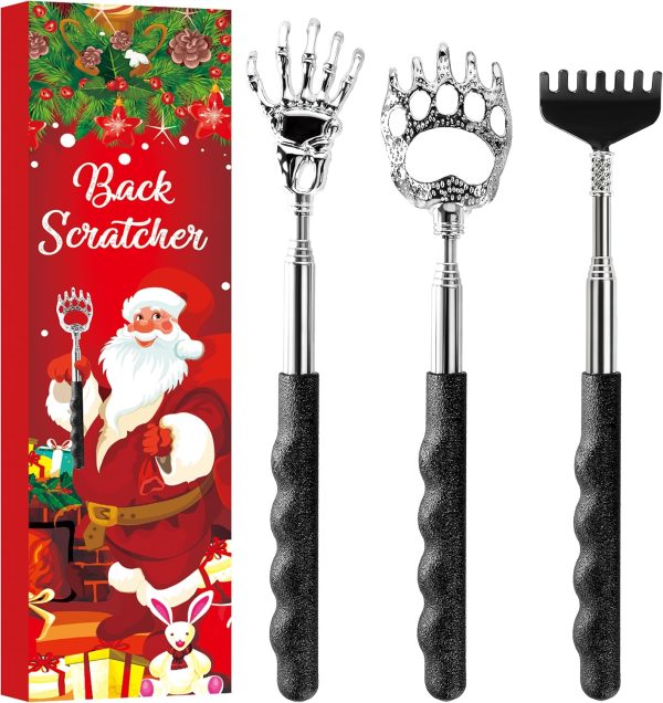 Back Scratcher Extendable Christmas Gifts Stocking Stuffer for Men Women Dad Adults Teens Funny Telescoping Manual Back Massage Cool Gadget Tool for Back in Christmas Gifts Box