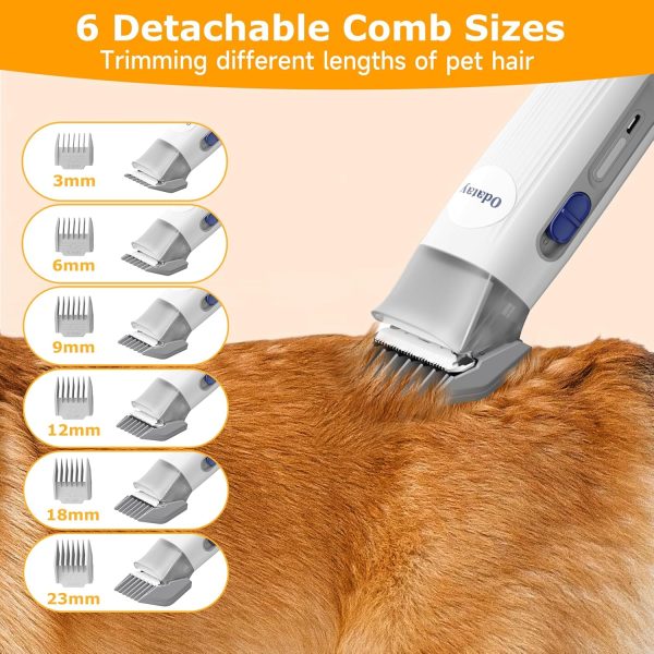 Dog Grooming Kit, 12,000Pa Strong Pet Grooming Vacuum for Dogs with Clipper Nail Grinder, 2L Dust Cup, 5 Suction Levels Dog Hair Vacuum with 7 Pet Grooming Tools for Shedding and Home Cleaning - Image 6