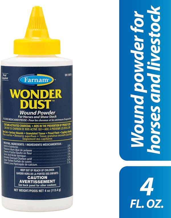 Farnam Wonder Dust Wound Powder for Horses and Show Stock, 4 Ounces - Image 2