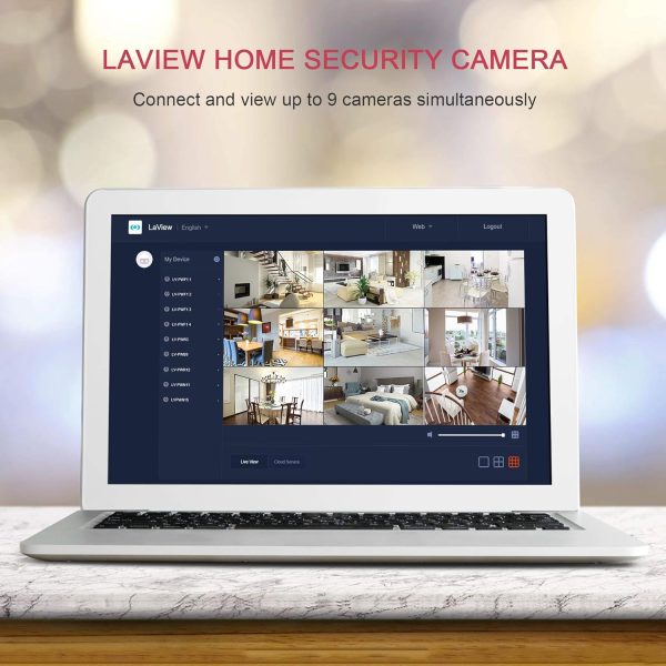 LaView Security Cameras 4pcs, Home Security Camera Indoor 1080P, Wi-Fi Cameras Wired for Pet, Motion Detection, Two-Way Audio, Night Vision, Phone App, Works with Alexa, iOS & Android & Web Access - Image 2