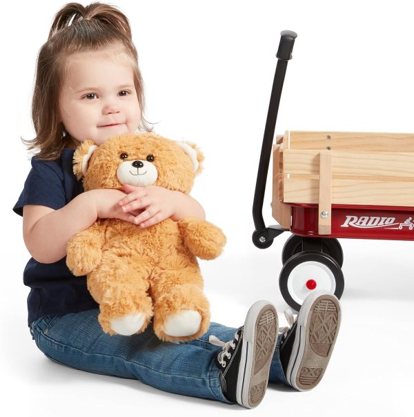 Radio Flyer My 1st Steel & Wood Toy Wagon with Teddy Bear, 19" Long Toy Wagon for Kids 1.5+ - Image 3