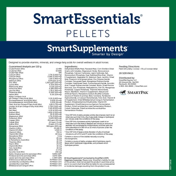 SmartPak Nutrition Essentials SmartPak | Nutritional Supplement for Horses | Containing Essential Vitamins, Minerals, Amino Acids, and Omega 3 | Helps Improve Healthy Skin & Horse Coat - Image 2