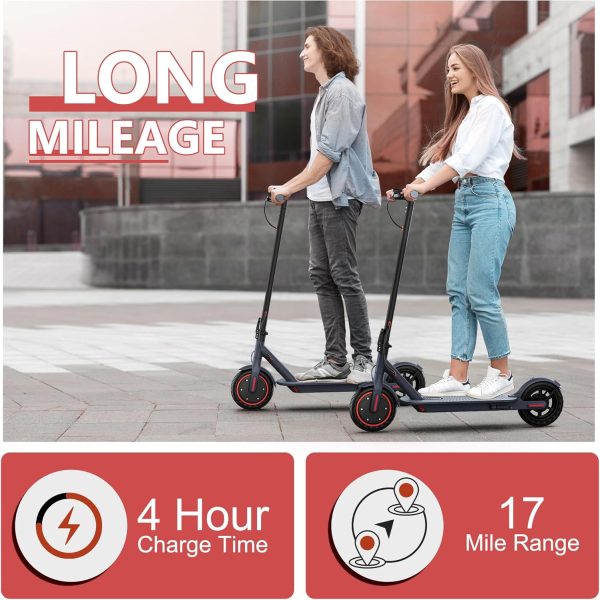 V1 Electric Scooter for Adults, 8.5" Tires, 19Mph, 350W Motor, Max 21 Miles Long Range, Folding E-Scooter with Dual Braking System and App Control - Image 4