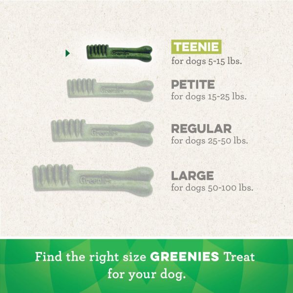 Greenies Original Teenie Natural Dental Care Dog Treats, 36 oz. Pack (130 Treats) - Image 5