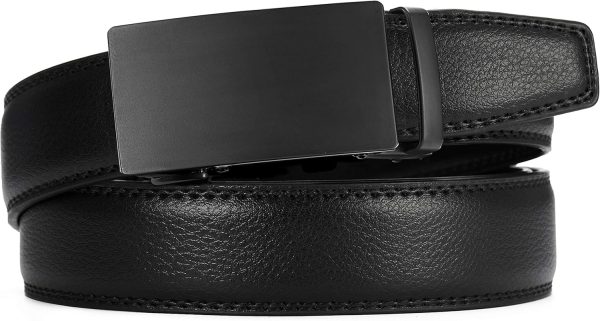 CHAOREN Mens Belt - Mens Ratchet Belt Leather 1 3/8" for Dress Pant - Micro Adjustable Belt Fit Everywhere - Image 5