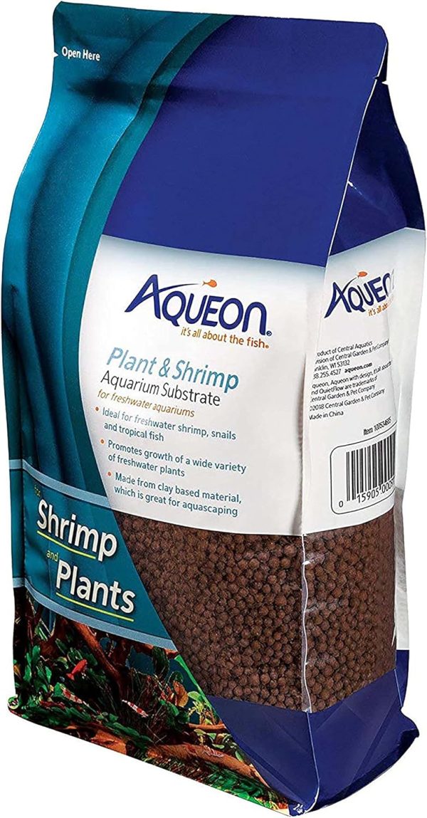 Aqueon Plant and Shrimp Aquarium Substrate 5 Pounds,Brown