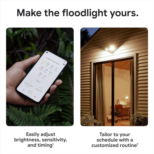 Google Nest Cam with Floodlight - Outdoor Camera - Floodlight Security Camera, White, 1 Count (Pack of 1) - Image 7