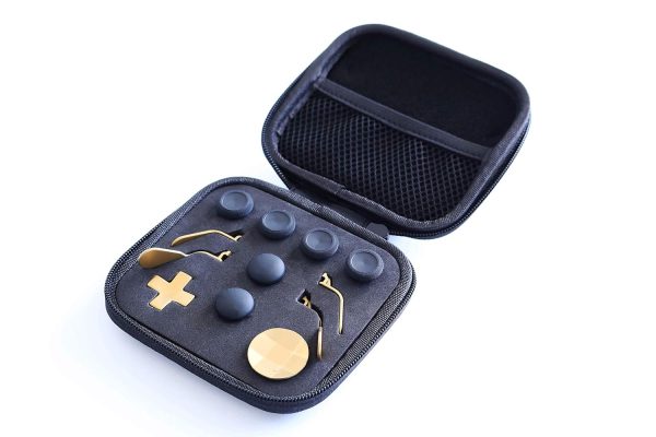 Snakebyte Elite Kit, For Xbox Elite Controller Series 1 Accessories, Xbox Gaming Accessories, XBOX One Elite Controller Accessory Kit, 6 different Metal Analog Sticks, 4 Paddles and 2 D-Pads, Xbox One, Gold - Image 2