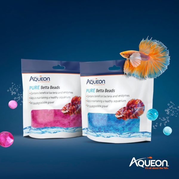 Aqueon PURE Betta Beads, Water Care for Unfiltered Aquariums, Maintains Clear Water and Helps Breakdown Organic Sludge, Blue - Image 4