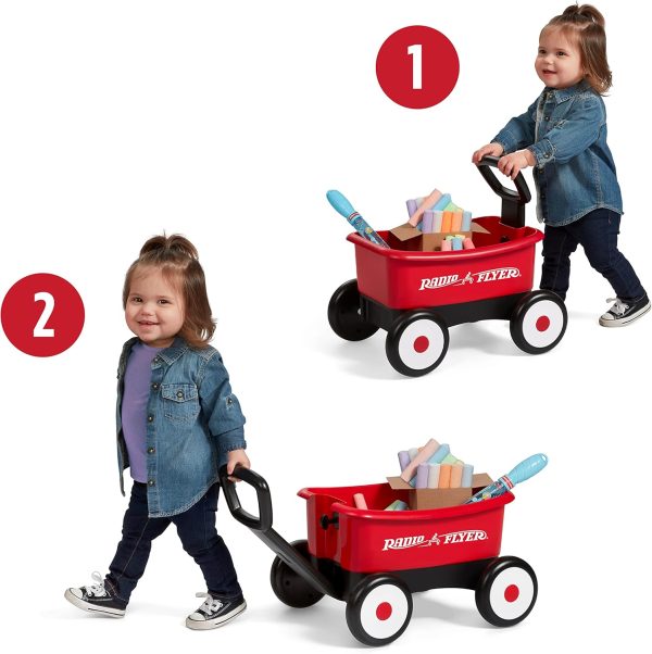 Radio Flyer My 1st Wagon with Beach and Garden Tools, 2-in-1 Wagon, Ages 1-4 , Red - Image 7