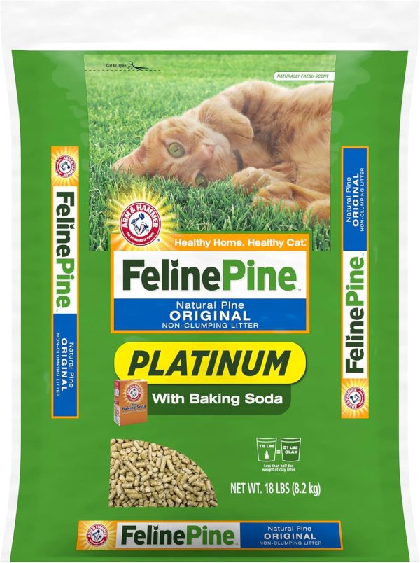 Feline Pine Platinum Non-Clumping Cat Litter 18lb. - Image 11