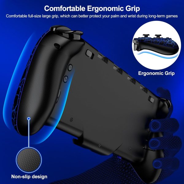 Switch Controller for Nintendo Switch/OLED, (No Drift, No Deadzone) Hall Effect Joystick Wireless Switch Controller With 9 Lights Color. One-Piece Switch Joypad for Those Who Prefer Handheld Mode - Image 4