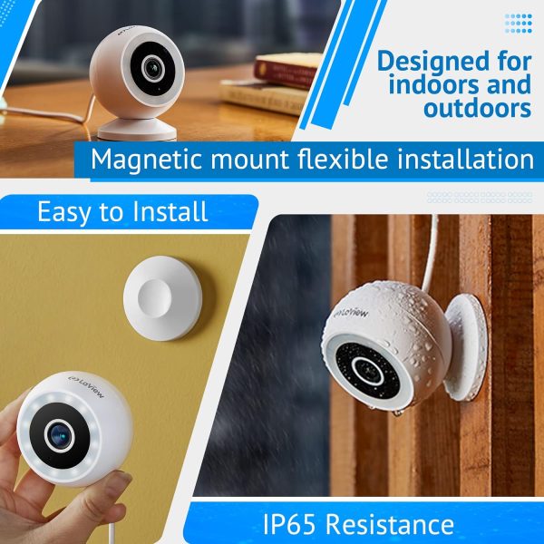 LaView 4MP 2K Security Cameras Outdoor Indoor Wired,IP65, Starlight Sensor & 100 Ft Night Vision,Motion/Person Detection,2-Way Audio/Spotlight,US Cloud,Compatible With Alexa,iOS & Android & Web Access - Image 5