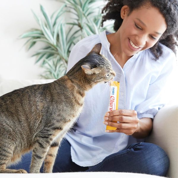 INABA Churu Cat Treats, Grain-Free, Lickable, Squeezable Creamy Purée Cat Treat/Topper with Vitamin E & Taurine, 0.5 Ounces Each Tube, 20 Tubes, Seafood Variety Box - Image 9