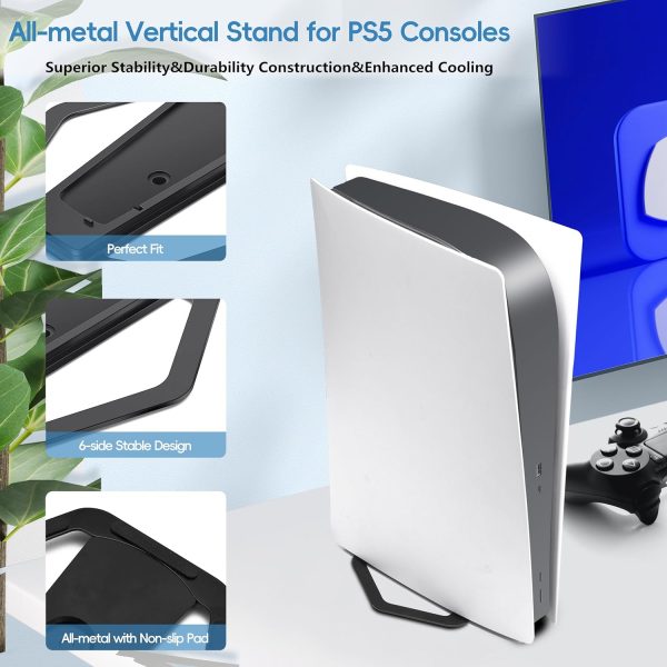 Stand for PS5 Slim ,All-metal Vertical Stand for PS5 Consoles - Image 2