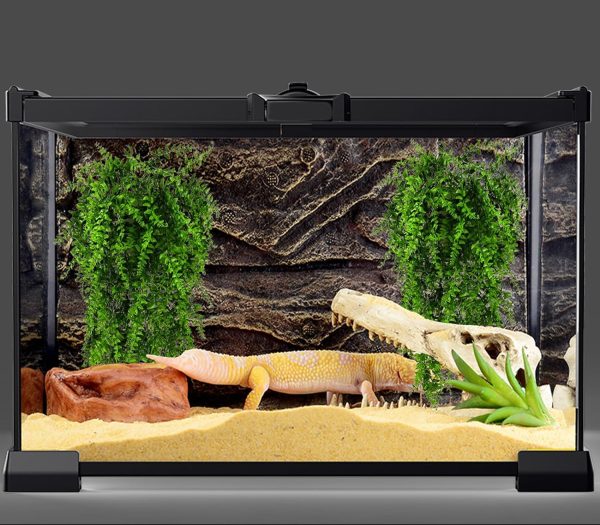 HERCOCCI 2 Pack Reptile Plants, Terrarium Hanging Plants Vines Artificial Leaves Habitat Decorations with Suction Cup for Bearded Dragon Hermit Crab Lizard Snake Geckos Chameleon - Image 5