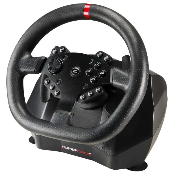 Superdrive - GS950-X 900° steering wheel with manual shifter, 3 pedals and paddle shifters for Xbox Serie X/S, PS4, Xbox One (programmable) - Image 3