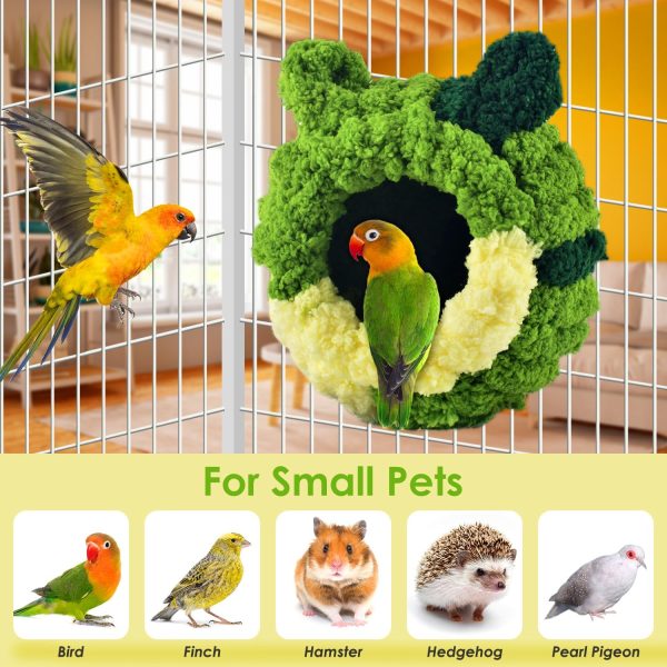 KATUMO Bird Nest, Conure Breeding House Parrotlet Snuggle Hut Lovebird Bed for Conure, Lovebird, Canary, Finch, Coneshape Birds, Hamster, Small Pets - Image 7