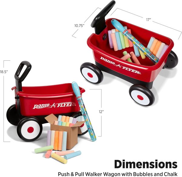 Radio Flyer My 1st Wagon with Beach and Garden Tools, 2-in-1 Wagon, Ages 1-4 , Red - Image 3