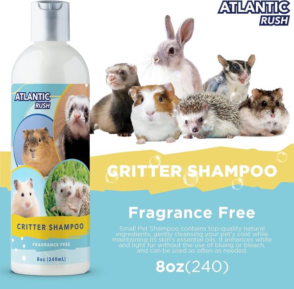 Critter Shampoo for Small Pets - 8oz Small Animal Fragrance Free Shampoo - Pet Shampoo for Small Critters Including Ferrets, Guinea Pigs, Rabbits, Hedgehogs, Hamsters & Sugar Gliders - Image 3