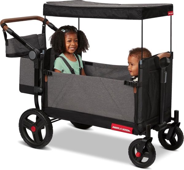 Radio Flyer Atlas Stroll N Wagon, Folding Wagon for 1+ Years - Gray - Image 11