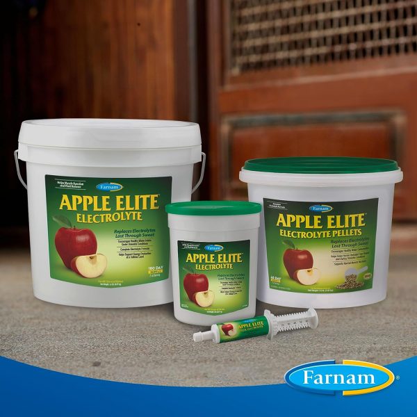 Farnam Apple Elite Horse Electrolyte Powder, Replaces minerals lost in sweat during exercise, extreme weather & stressful conditions, 5 lb., 40 day supply - Image 7