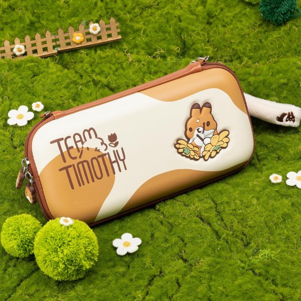 GeekShare Travel Carrying Case Compatible with Nintendo Switch/OLED,Portable Slim Case with a Removable Handle Fit Switch Console - Team Timothy - Image 7